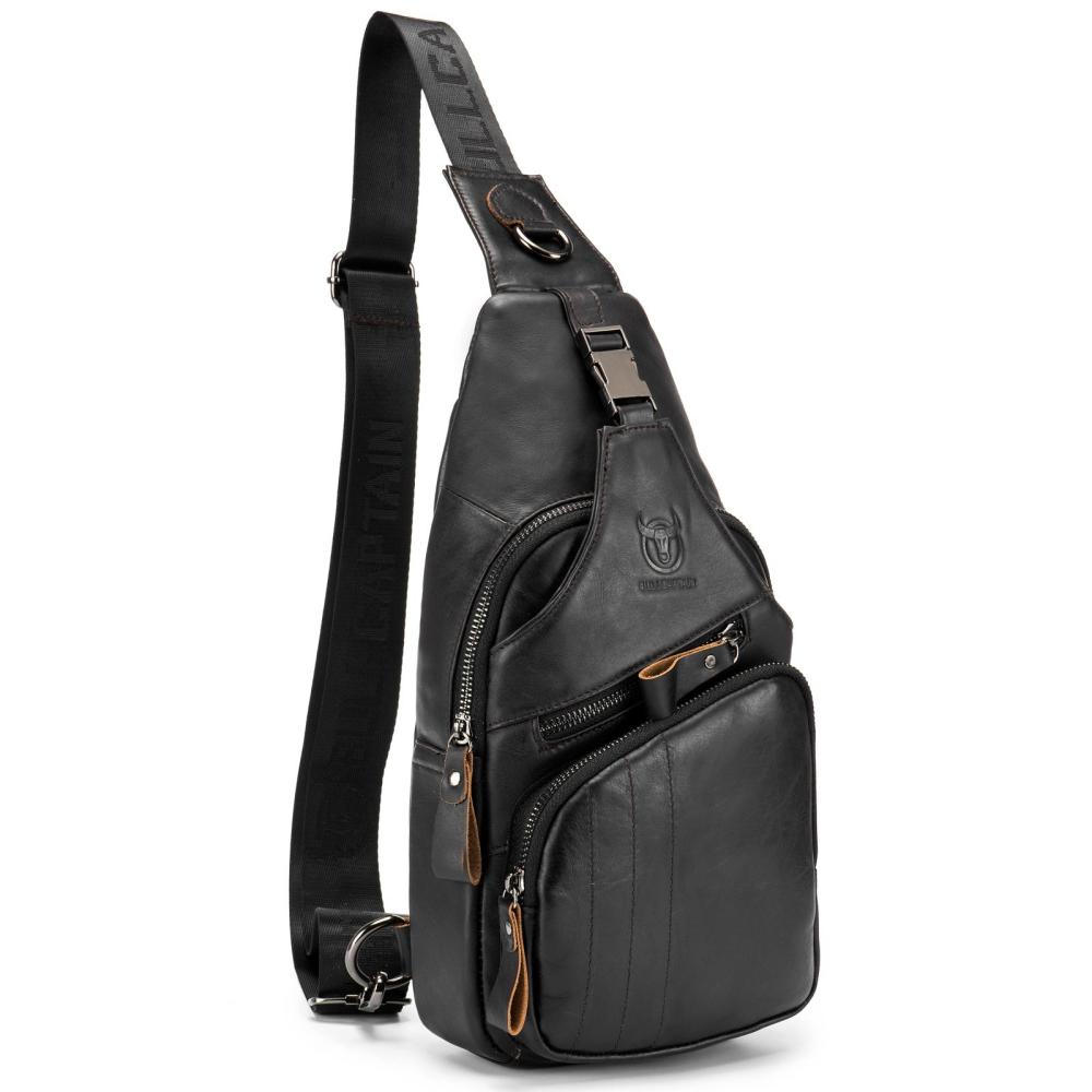 Backpacks |  Men Sling Bag Water Resistant Anti Theft Genuine Leather Chest Pack Cross Body Bag Shoulder Backpack Casual Messenger Bag Backpacks Backpacks