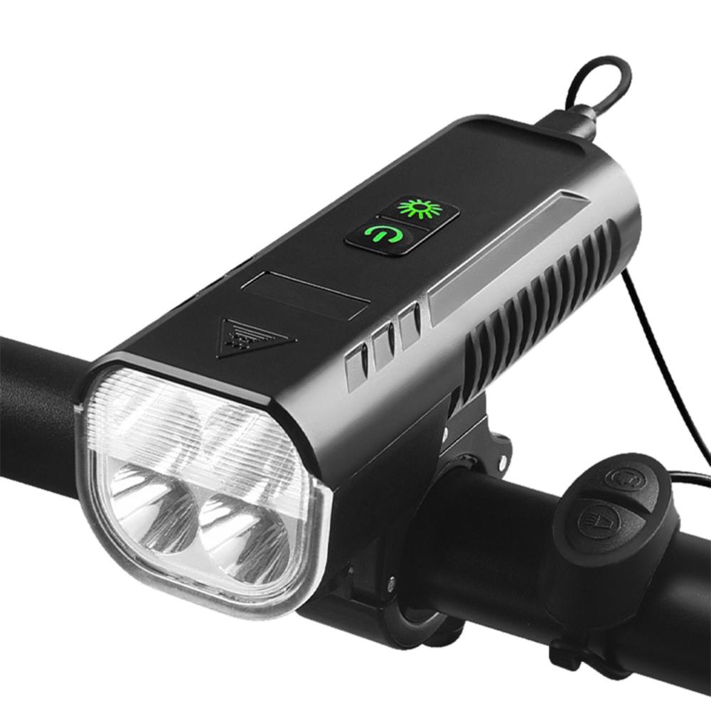 Bicycle Lights |  Bike Front Light with Horn USB Rechargeable Bicycle Headlight Waterproof Cycling Night Riding Light Lamp 8 Lighting Modes Bicycle Lights Bicycle Lights