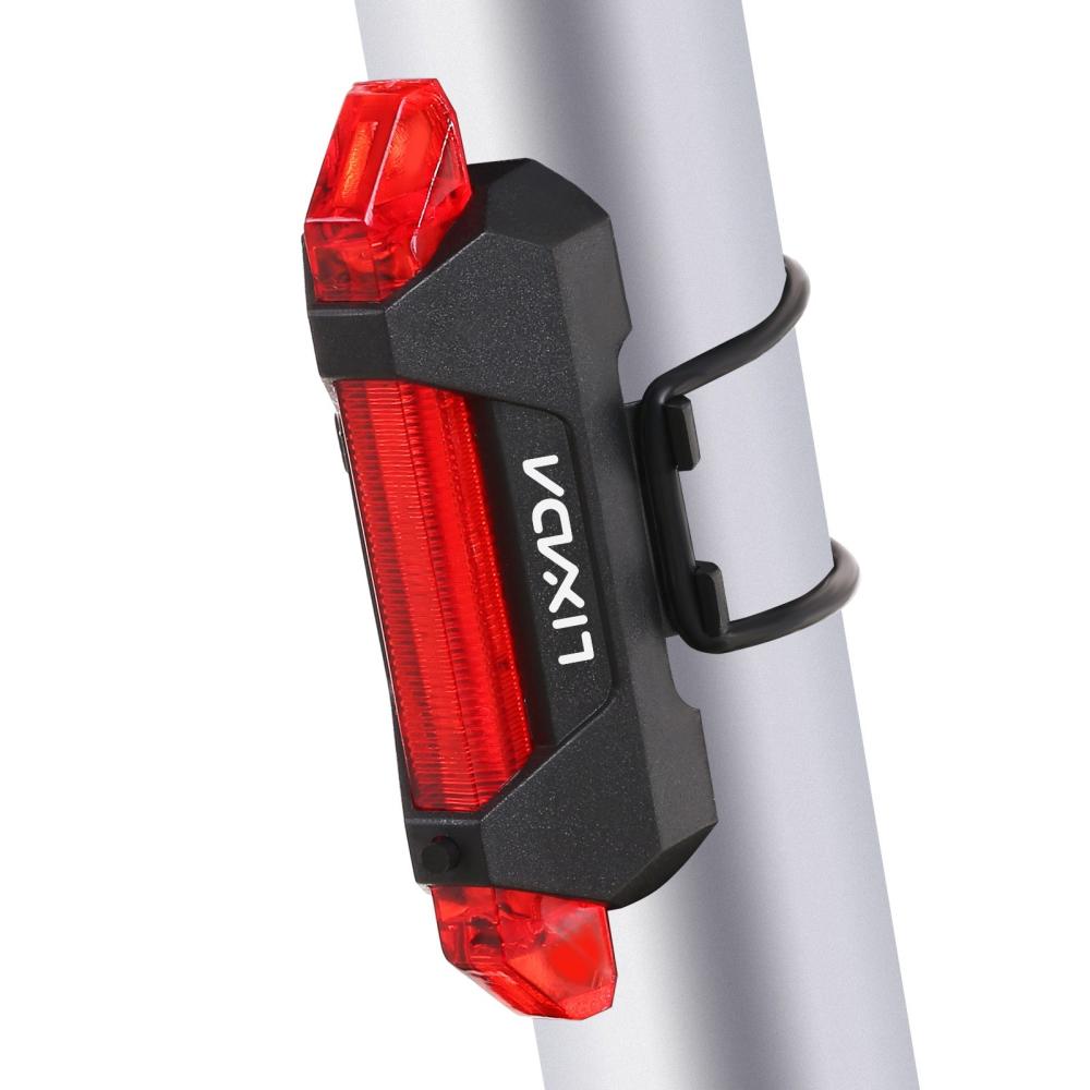 Bicycle Lights |  LIXADA USB Rechargeable Bicycle Light Bike Tail Light Waterproof Cycling Rear Back Light Tail Rear Safety Warning Light Lamp Bicycle Lights Bicycle Lights