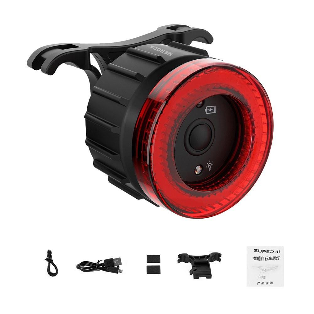 Bicycle Lights |  USB Rechargeable High Visibility Multifunction Bike Rear Light with Brake Sensing Cycling Tail Light Road Bike Rear Lamp Bicycle Lights Bicycle Lights