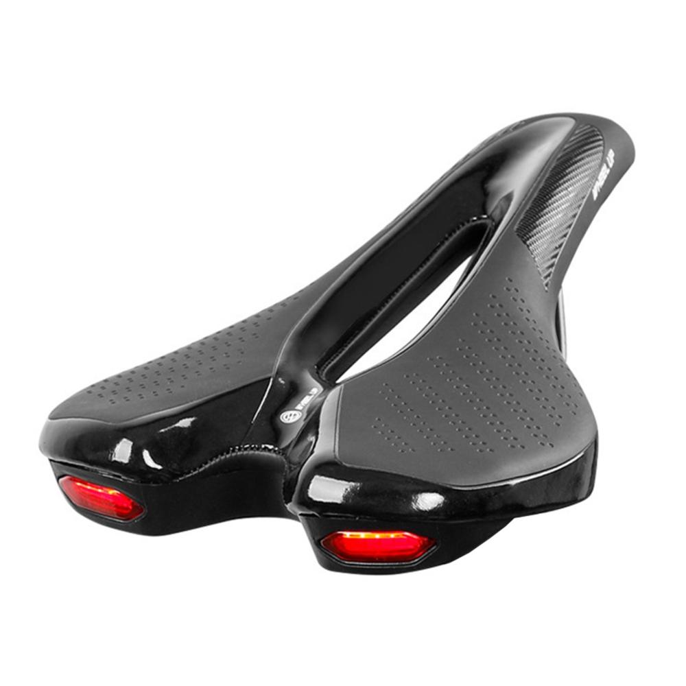 Bike Accessories |  Bike Saddle Bicycle Soft Saddle with USB Charging Warning Taillight Breathable Seat Cushion for Mountain Bike Road Bike Bike Accessories Bike Accessories