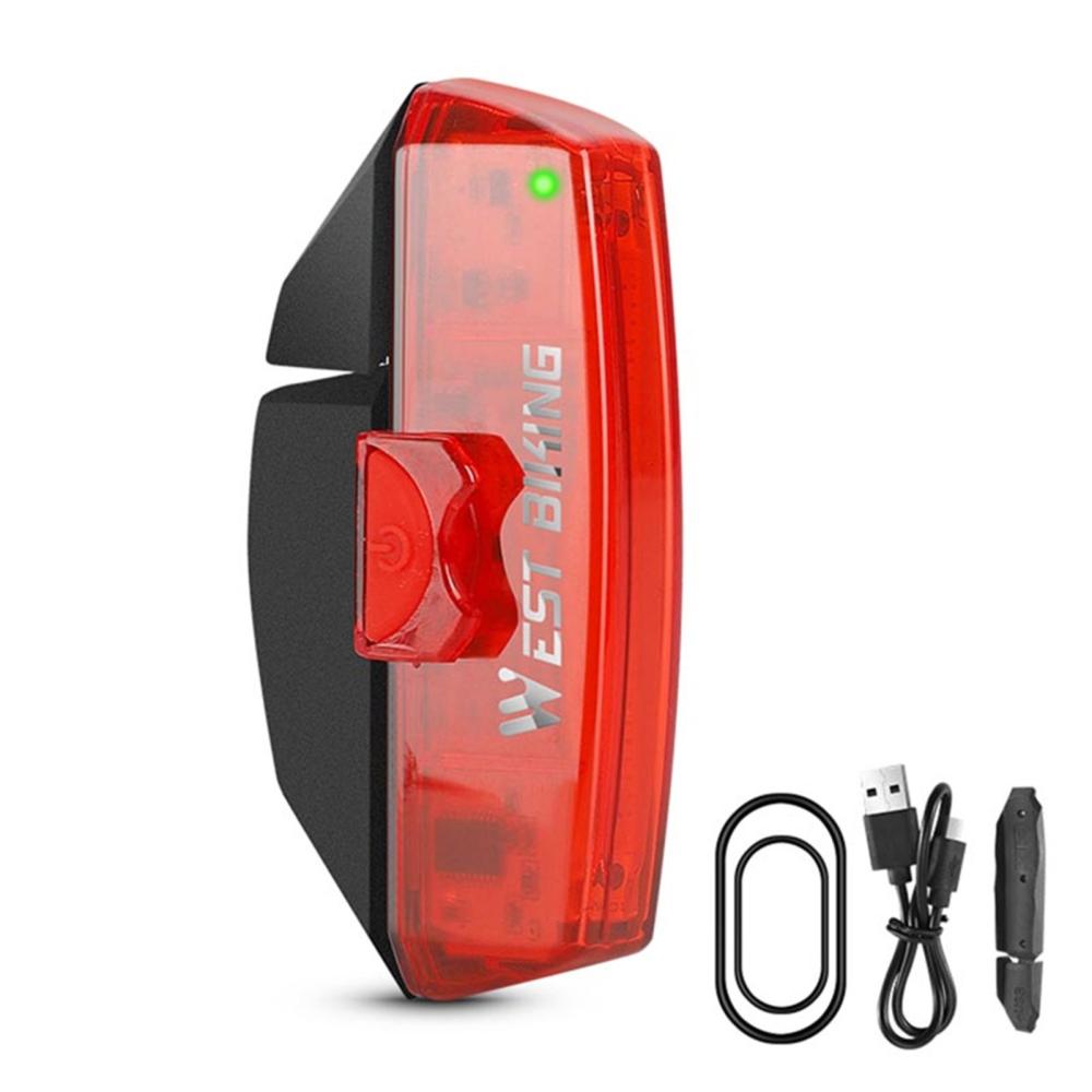 Bike Accessories |  WEST BIKING USB Rechargeable LED Smart Sensor Waterproof Bicycle Rear Light Bike Accessories Bike Accessories