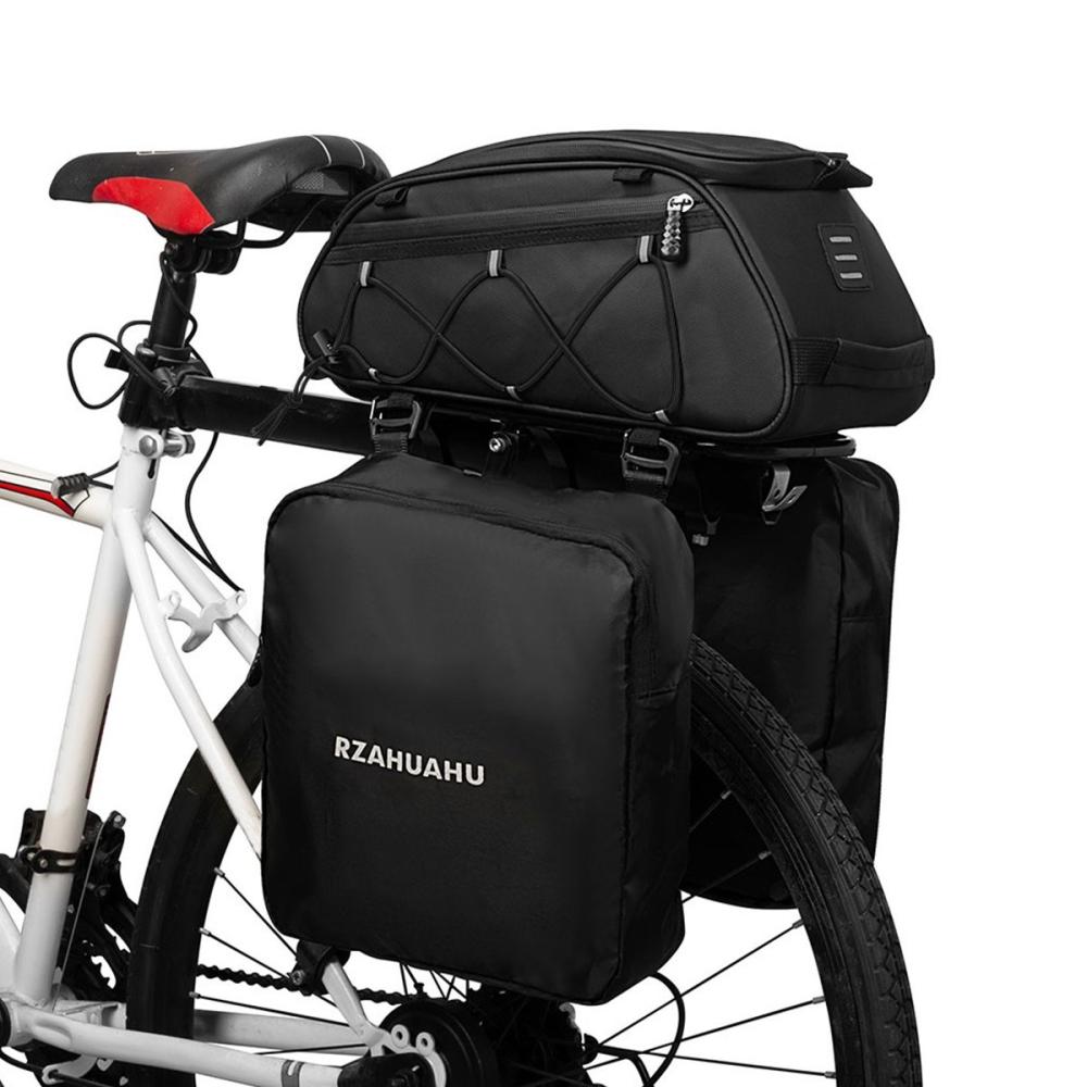 Bike Bags |  3-in-1 Bike Rack Bag Trunk Bag Waterproof Bicycle Rear Seat Bag Cooler Bag with 2 Side Hanging Bags Bike Bags Bike Bags