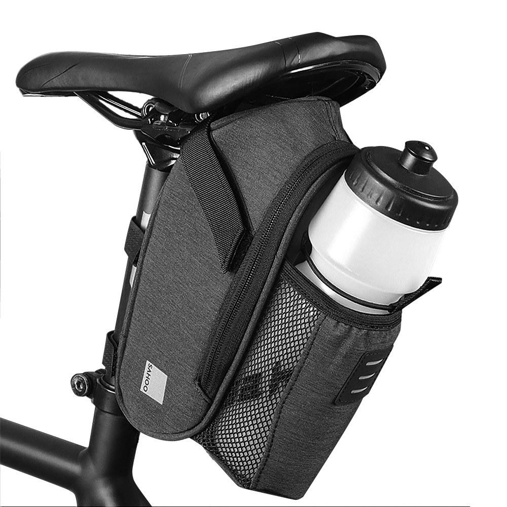 Bike Bags |  Bicycle Saddle Bag with Water Bottle Pocket Waterproof Bike Seat Bag Reflective Cycling Rear Seat Post Bag with Kettle Pouch Large Capacity Tail Rear Bag MTB Road Bike Bag Bike Bags Bike Bags