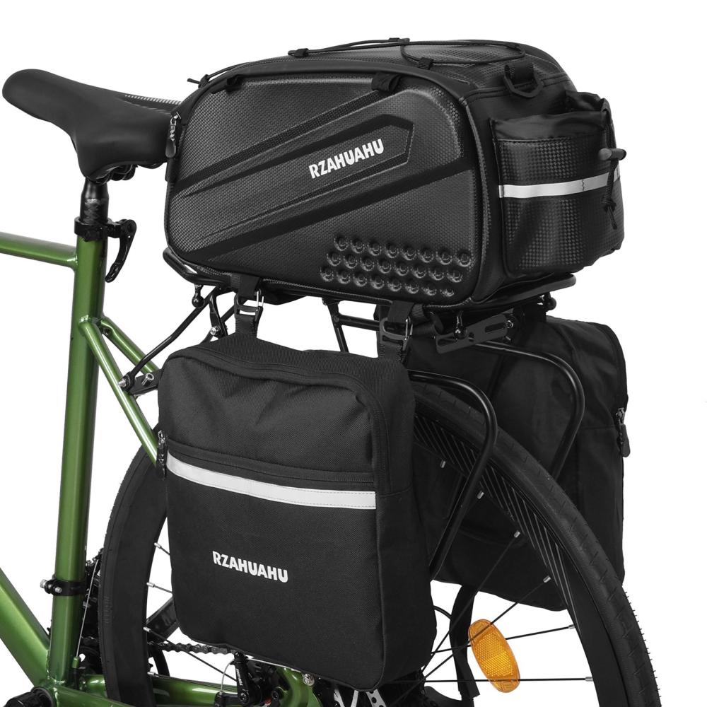 Bike Bags |  Bike Rear Seat Bag Bicycle Trunk Bag Waterproof Bike Carrier Backseat Bag with Side Bag Bike Bags Bike Bags