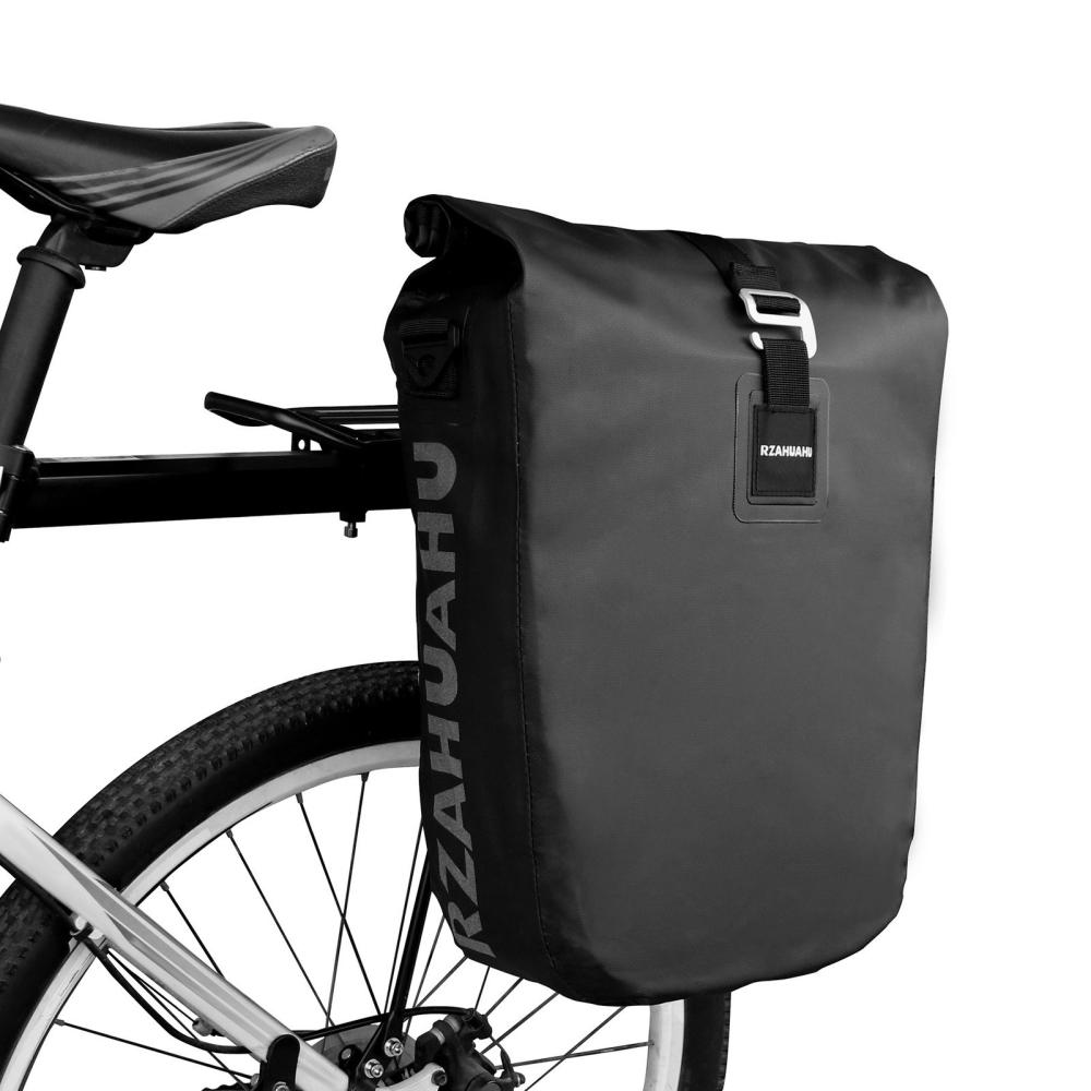 Bike Bags |  RZAHUAHU Waterproof Bike Rear Rack Bag 20L Bike Side Storage Bag Laptop Pannier Bag Bicycle Trunk Rear Seat Carrier Pack Shoulder Bag Bike Bags Bike Bags