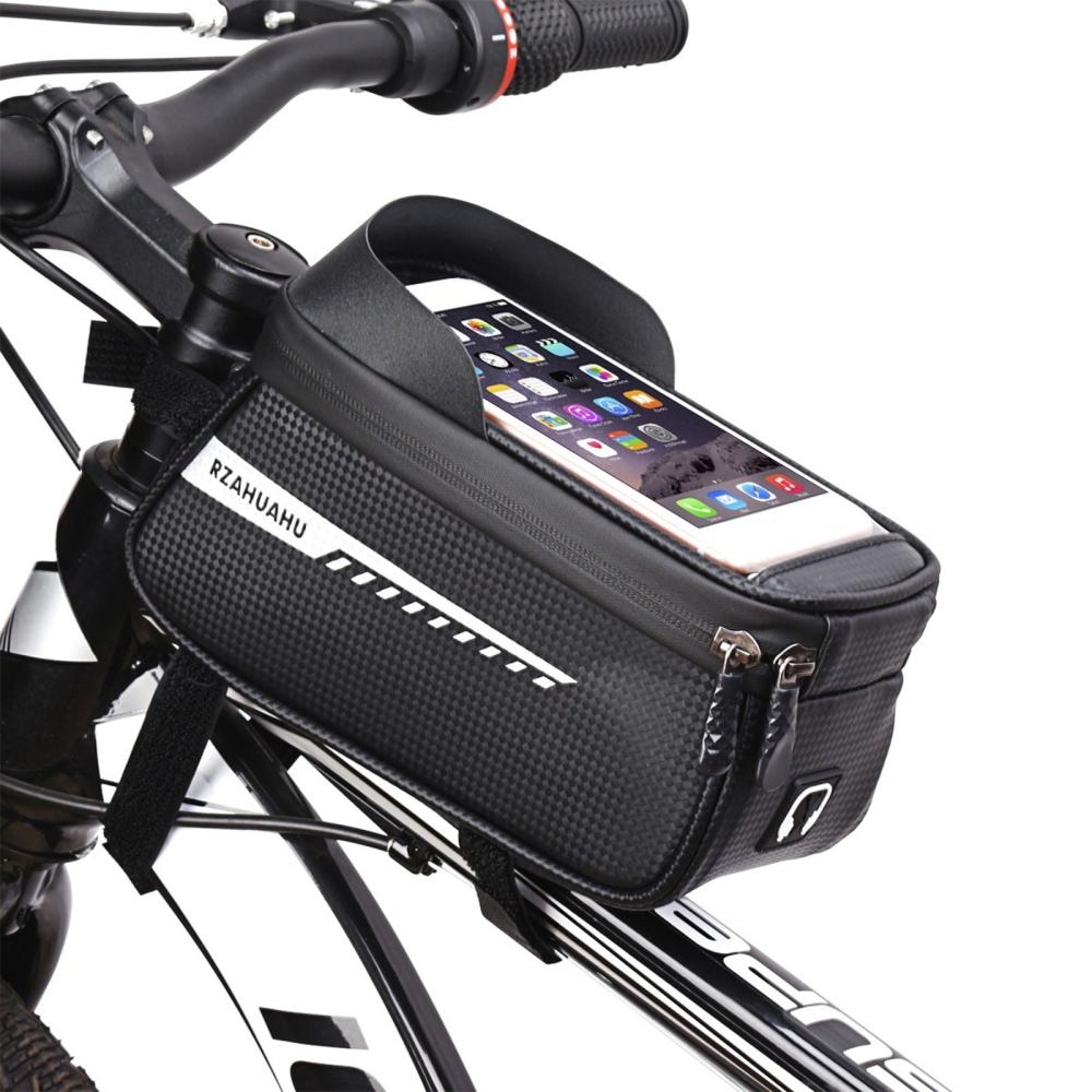 Bike Bags |  Waterproof Bicycle Phone Mount Bags Front Frame Top Tube Bag with Touchscreen Phone Holder Case Cycling Bike Tool Storage Bag Pack Bike Bags Bike Bags