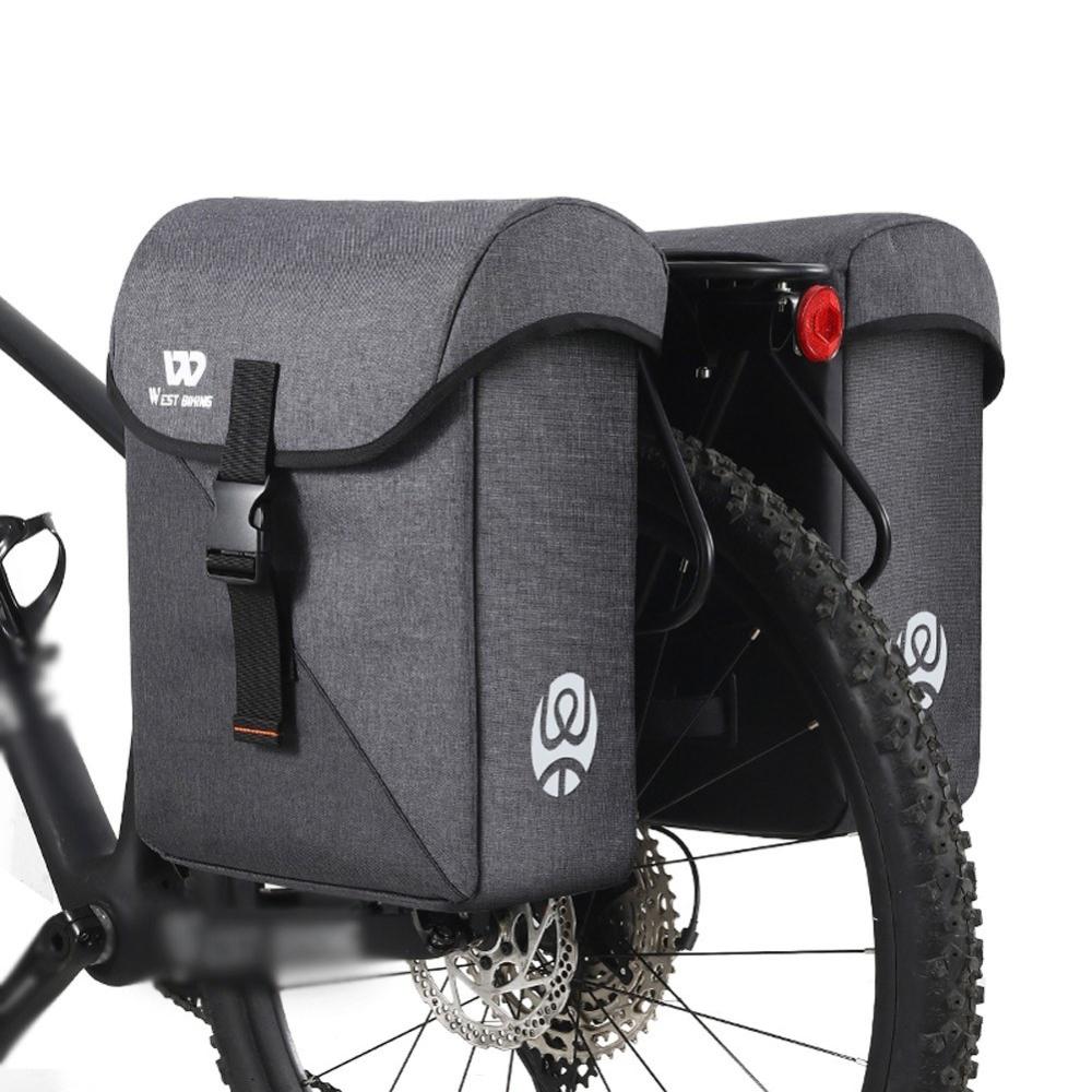 Bike Bags |  WEST BIKING 35L Large Capacity Bike Double Bag Rear Seats Bicycle Luggage Carriers Bags Utility Riding Accessory Trunk Bag Bike Bags Bike Bags