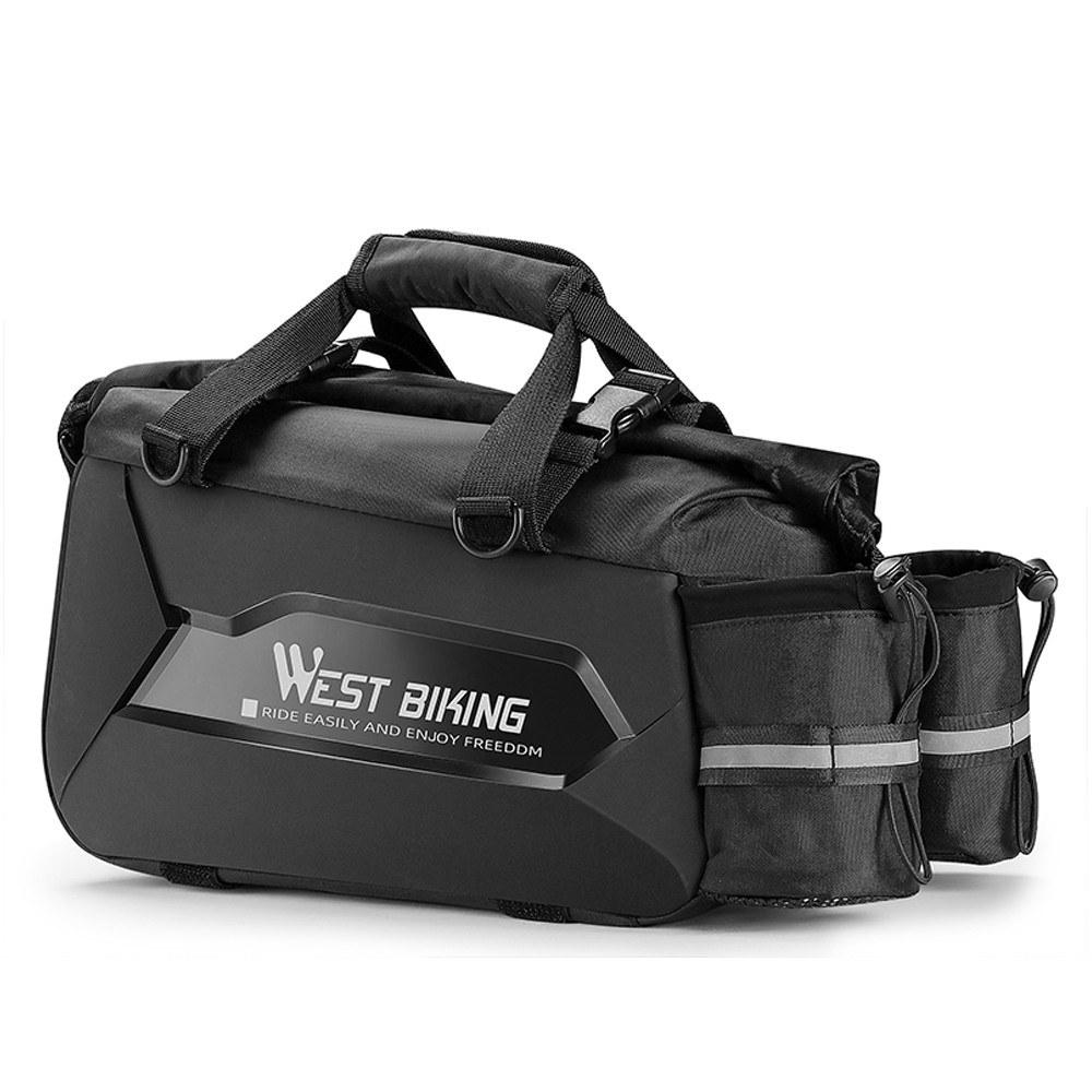 Bike Bags |  WEST BIKING Expandable Bike Rear Seats Bag Bicycle Riding Storage Bag Large Capacity Bicycle Rack Seats Bags Travel Luggage Handbag Bike Bags Bike Bags