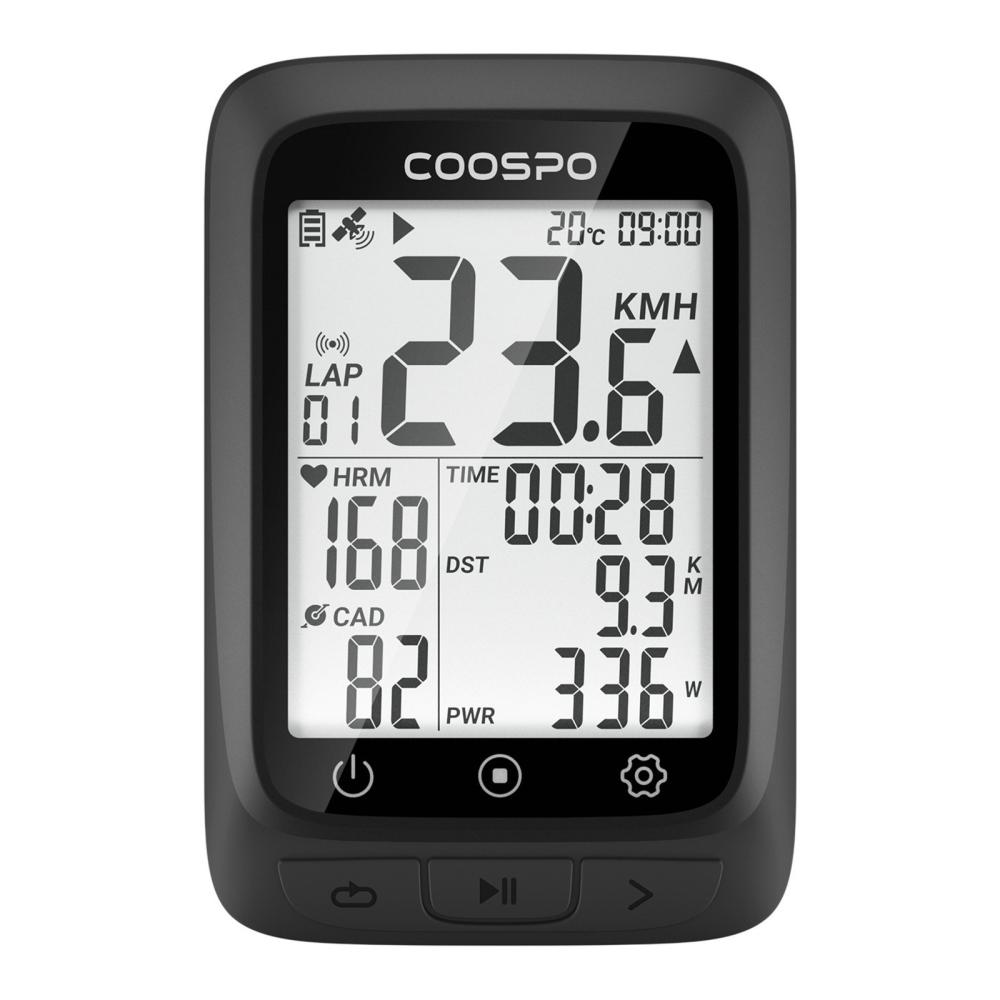 Bike Computer |  COOSPO BC107 Bike Computer Wireless GPS Bicycle Speedometer and Odometer with ANT+ Heart Rate Monitor Cadence Sensor BT 5.0 Compatible with Strava IP67 Bike Computer Bike Computer