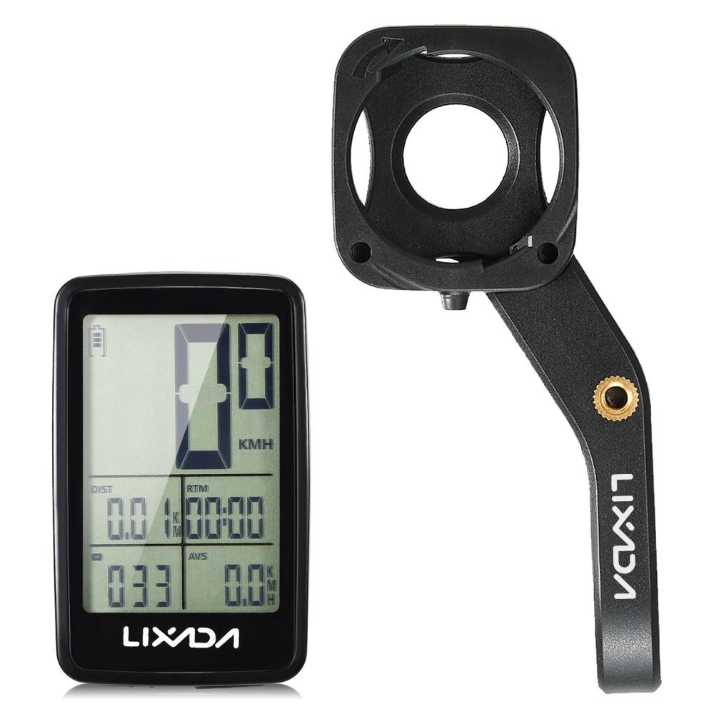 Bike Computer |  Lixada USB Rechargeable Wireless Bike Cycling Computer Bicycle Speedometer Odometer with Computer Mount Holder Bike Computer Bike Computer