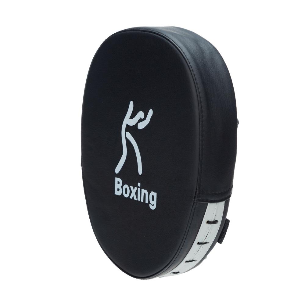 Boxing |  Boxing Punching Mitt PU Leather Thick Foam Curved Focus Target Pad Kickboxing Muay Thai Karate Training Hand Pads Boxing Black