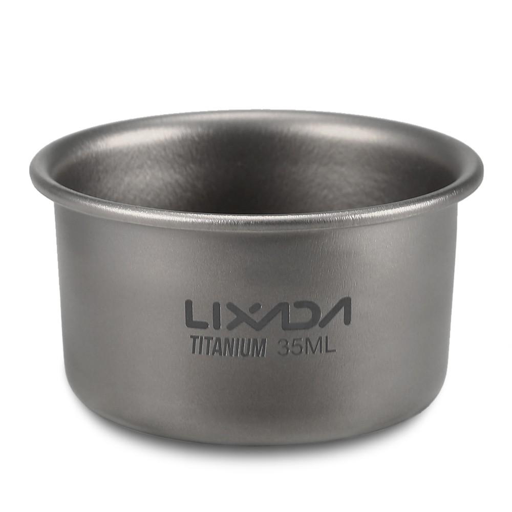 Camp Kitchen |  Lixada 35ml Mini Titanium Tea Cup Camp Kitchen Camp Kitchen