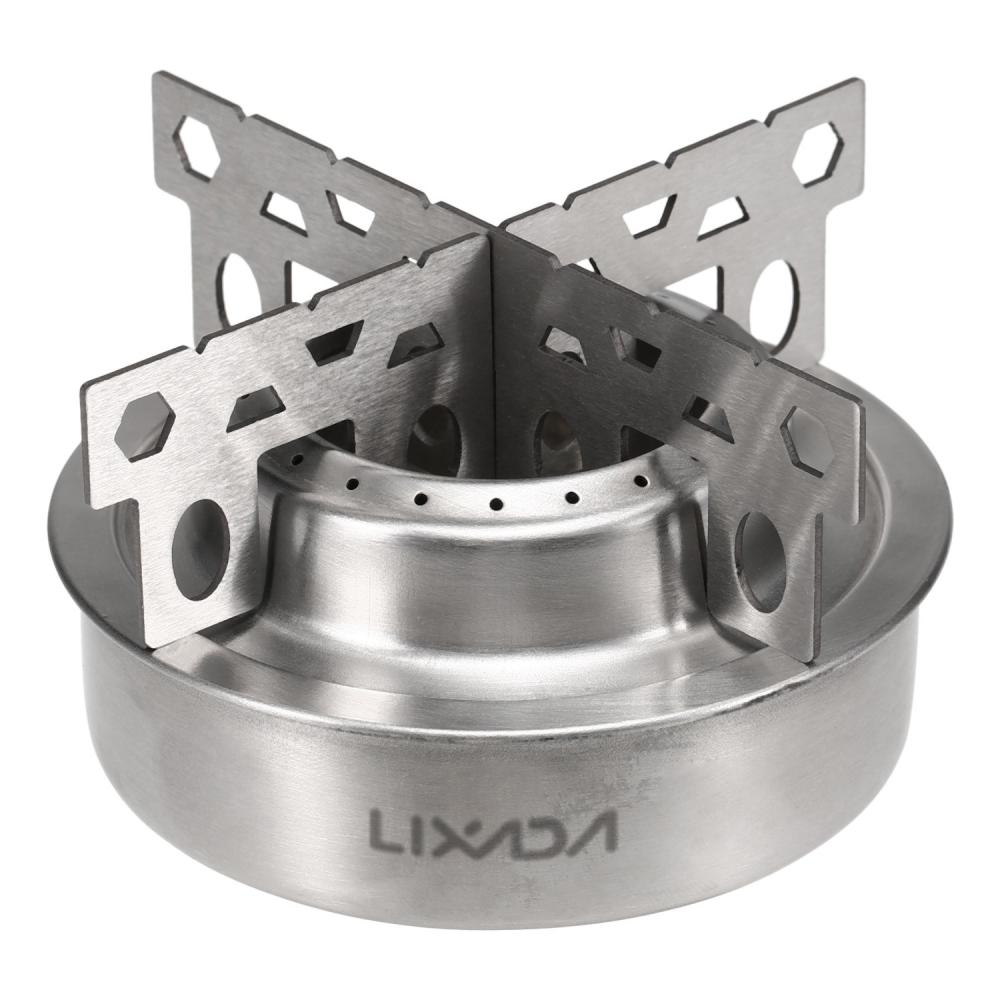 Camp Kitchen |  Lixada Outdoor Camping Aluminum Alloy Mini Alcohol Stove with Cross Stand Stove Rack Support Stand Camp Kitchen Camp Kitchen