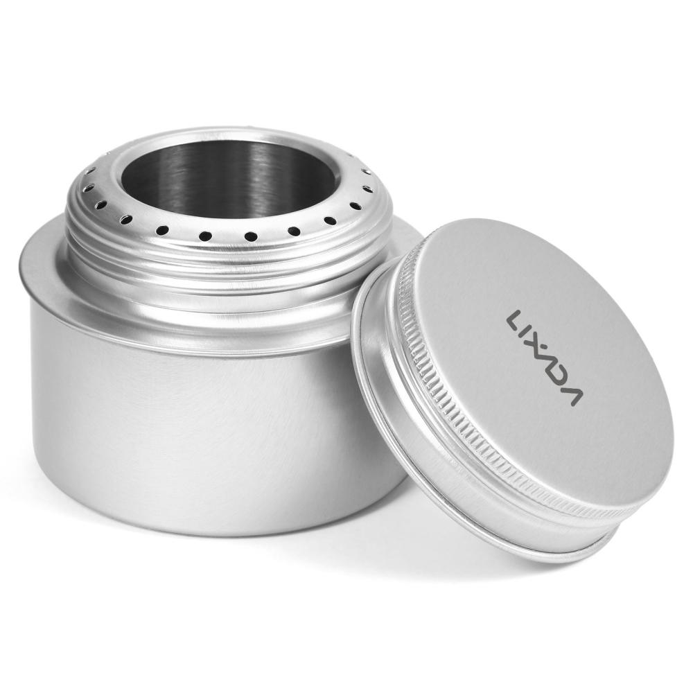 Camp Kitchen |  Lixada Portable Mini Aluminum Alloy Alcohol Stove with Lid Camp Kitchen Camp Kitchen