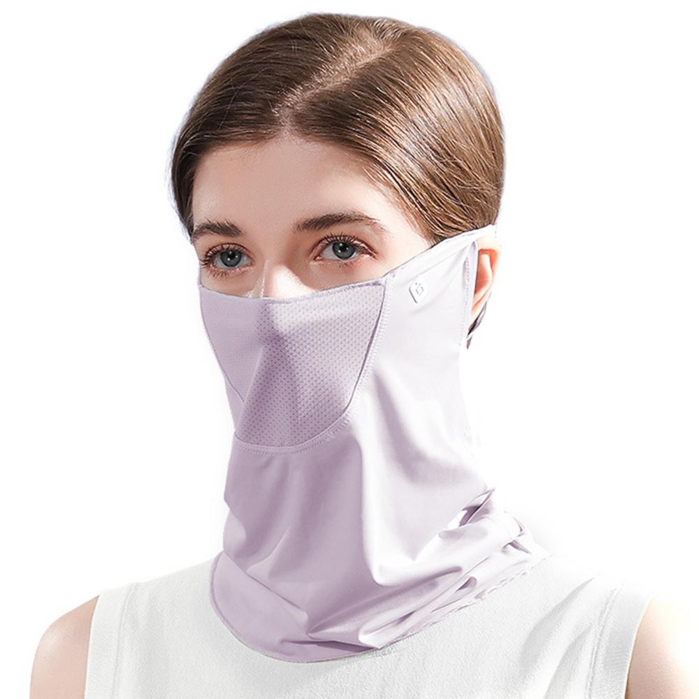 Cycling Wear |  Women Summer Face Cover UV Protction Earloop Neck Gaiter Breathable Face Scarf Balaclava for Outdoor Sports Cycling Black / Blue / Grey / Pink / Purple