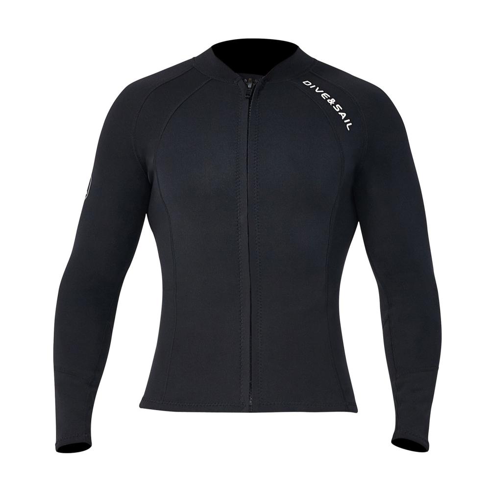 Diving |  2mm Neoprene Men Women Diving Top with Front Zipper Wetsuits Jacket Long Sleeves Wetsuit Top for Snorkeling Scuba Diving Surfing Water Sports Swimming Diving Diving