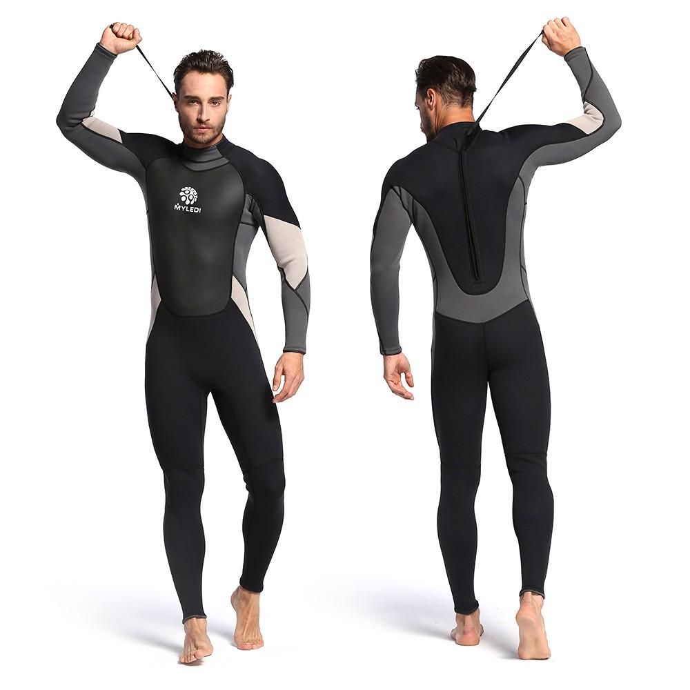 Diving |  3mm Back Zip Full Body Wetsuit Swimming Surfing Diving Snorkeling Suit Jumpsuit Diving Diving