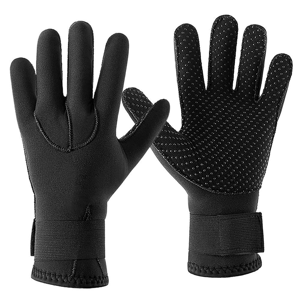 Diving |  3MM Neoprene Wetsuit Gloves Warm Scuba Diving Gloves Winter Surfing Gloves Thermal Anti Slip Gloves for Spearfishing Swimming Rafting Kayaking Paddling Diving Black