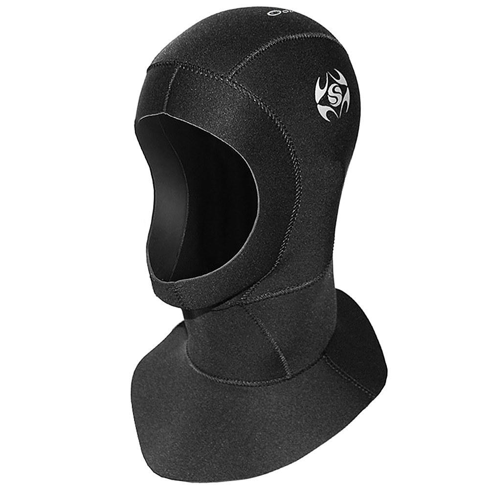 Diving |  3mm Thermal Neoprene Diving Hood Wetsuit Hat Warm Diving Cap for Water Sports Diving Black