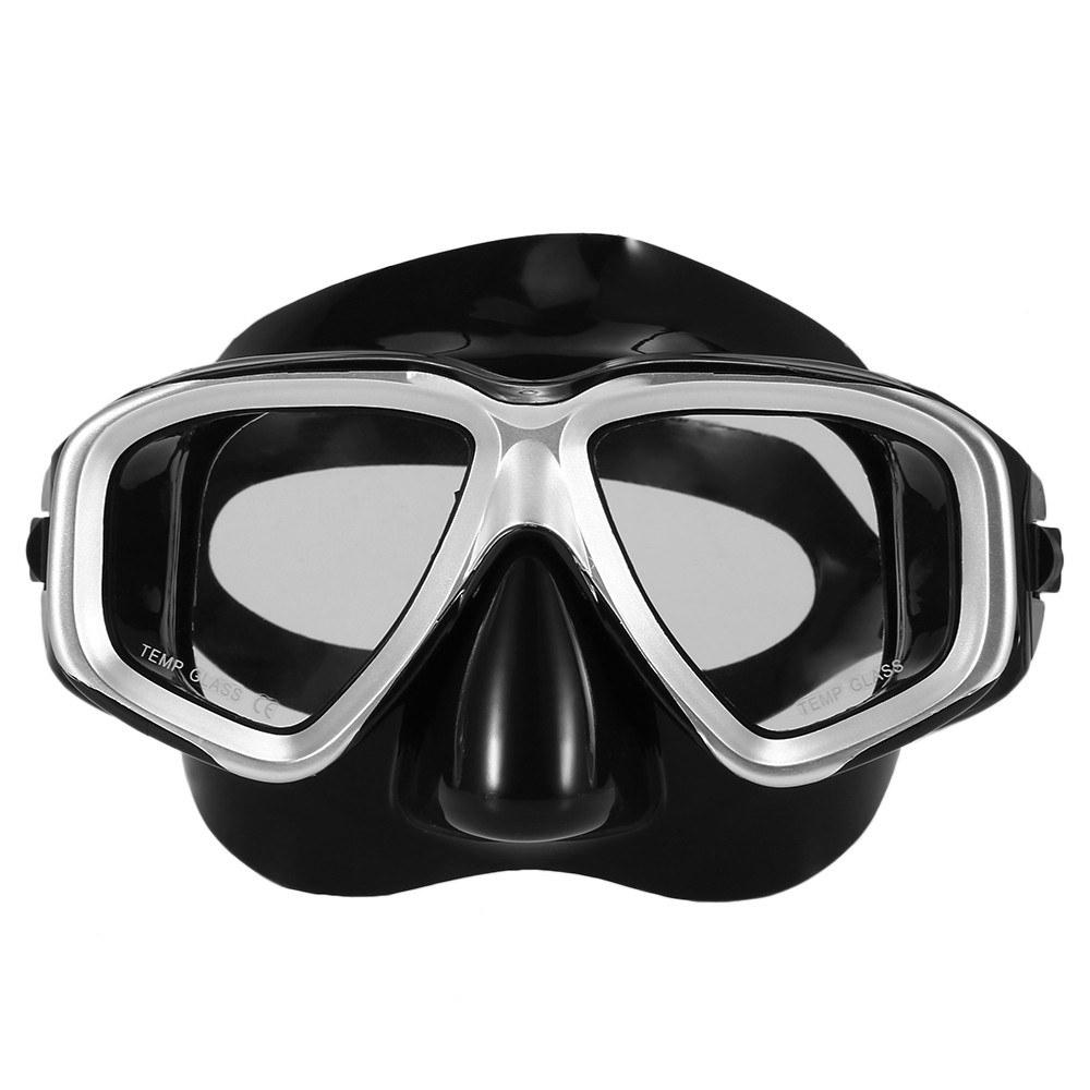 Diving |  Lixada Adults Freediving Mask Anti-fog Diving Snorkeling Scuba Swimming Mask Tempered Glass Lens Goggles for Men Women Diving Diving