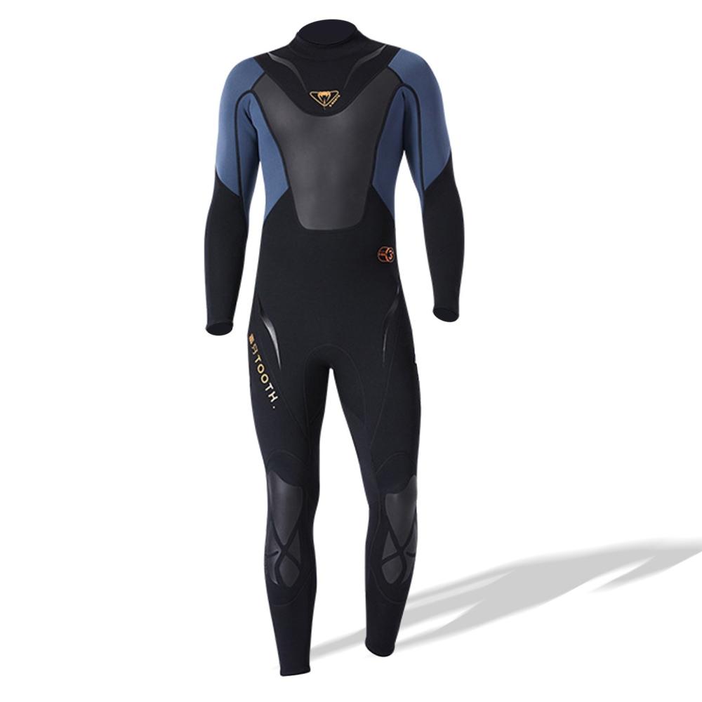 Diving |  Men 3mm Neoprene Full-body Wetsuit with Back Zipper Diving Suit for Surfing Swimming Scuba Snorkeling Diving Diving