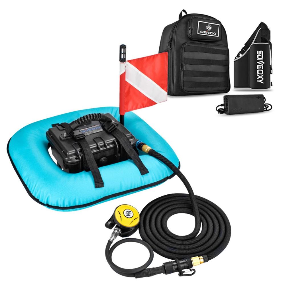 Diving |  Portable Electric Diving Ventilator Rechargeable Scuba Diving Tank with Travel Backpack, Max 9M Depth Diving Diving