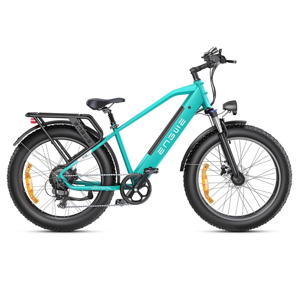 Electric Bikes |  ENGWE E26 Ebike 26*4.0 inch Fat Tire 250W Motor Dual Suspension All-Terrain E-bike Mountain Bike 140km Max Range – High-Step Cycling Black/Yellow/Green