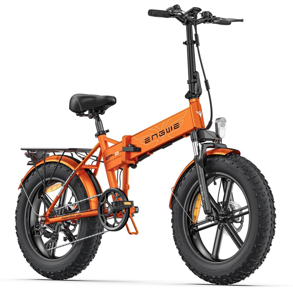 Electric Bikes |  ENGWE EP-2 Pro Folding Electric Bike 20x 4.0 Inch Fat Tire Mountain Beach Snow Ebike 750W Motor 120km Range 330lbs Max Payload Dual Disc Brake Cycling Electric Bikes