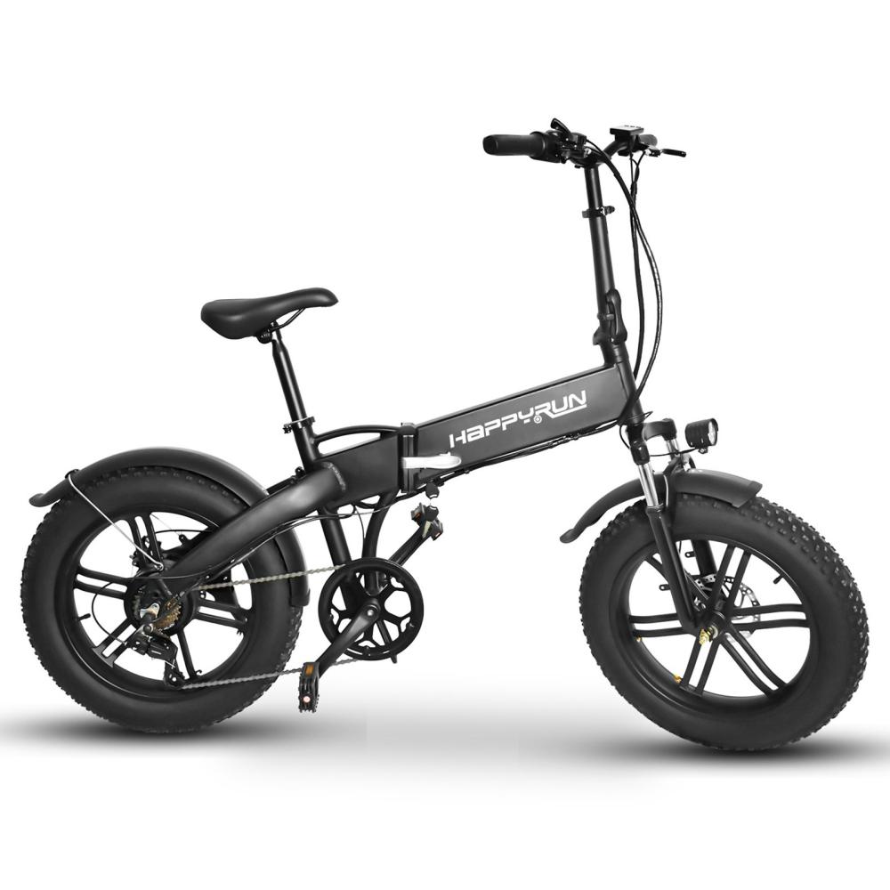 Electric Bikes |  Happyrun HR-2006 Folding Electric Bike 36V 350W 10AH battery Max Speed 25km/h Cycling Black