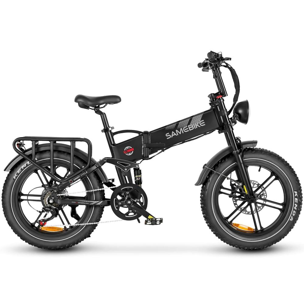 Electric Bikes |  SAMEBIKE RS-A02 Ebike 20*4.0 inch Fat Tire 1200W Motor Folding Off Road Electric Bike 48V 17Ah Battery 120km Max Range Shimano 7 Speed Hydraulic Disc Brakes Max Load 150KG Cycling Black/Silver/White/Blue/Green