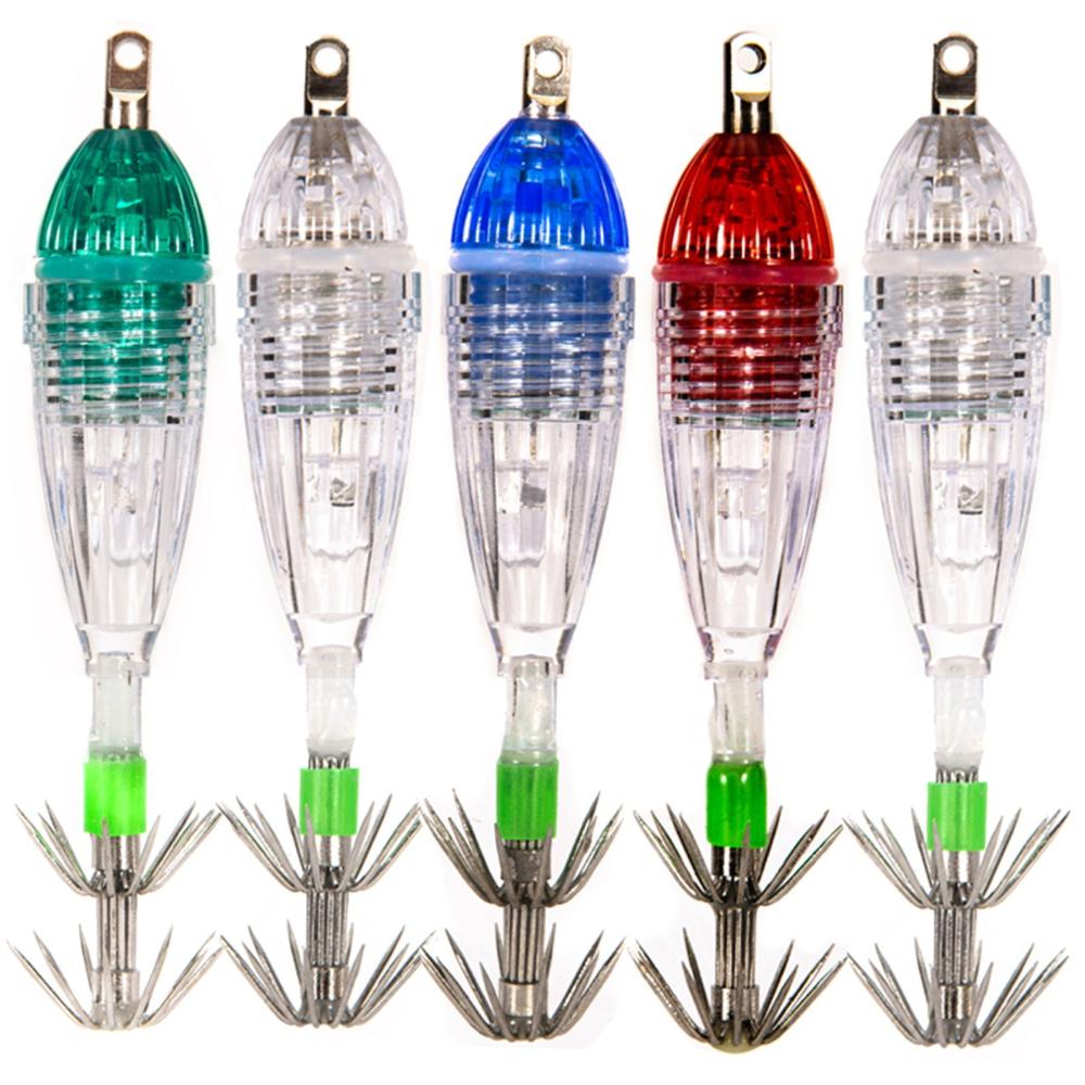 Fishing Accessories |  Waterproof Underwater LED Fishing Light Fish Lure Attracting Light Lamp with Squid Jig Hooks Fishing Fishing Accessories