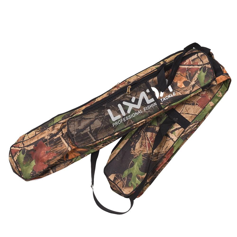 Fishing Boxes & Bags |  Lixada Fishing Bag Double Layer Large Capacity Fishing Rod Tackle Bag 120/150cm Fishing Camouflage Green / Yellow Camouflage