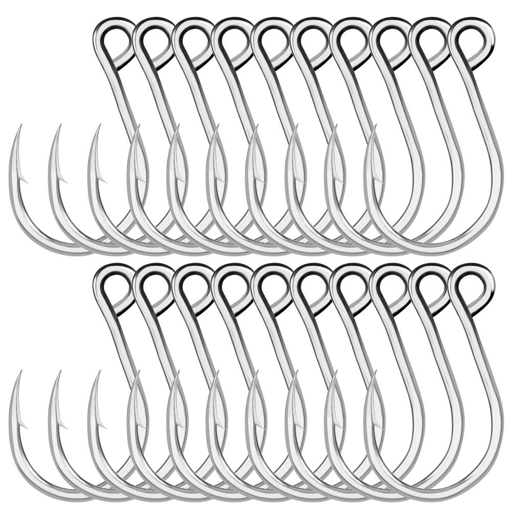 Fishing Hooks |  20 PCS Fishing Hook High Carbon Steel Barbed Hook Extra Strong Hook for Saltwater Freshwater Fishing Fishing Fishing Hooks