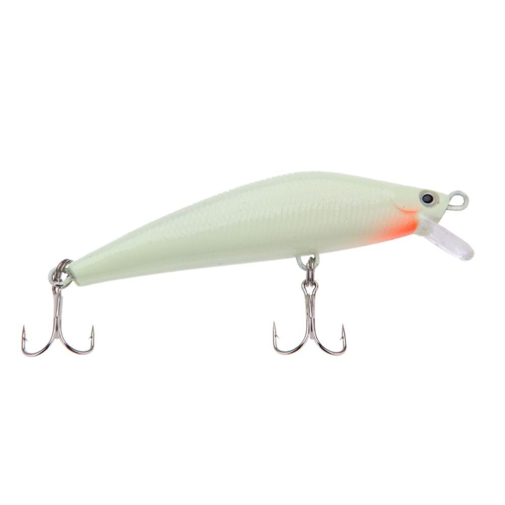 Fishing Lures |  3D Luminous Night Bait Minnow Lure Hard Bait Lure Fish Hook 82mm 8g Artificial Fishing Tackle Accessory With Two Triangle Hooks Fishing As The Picture