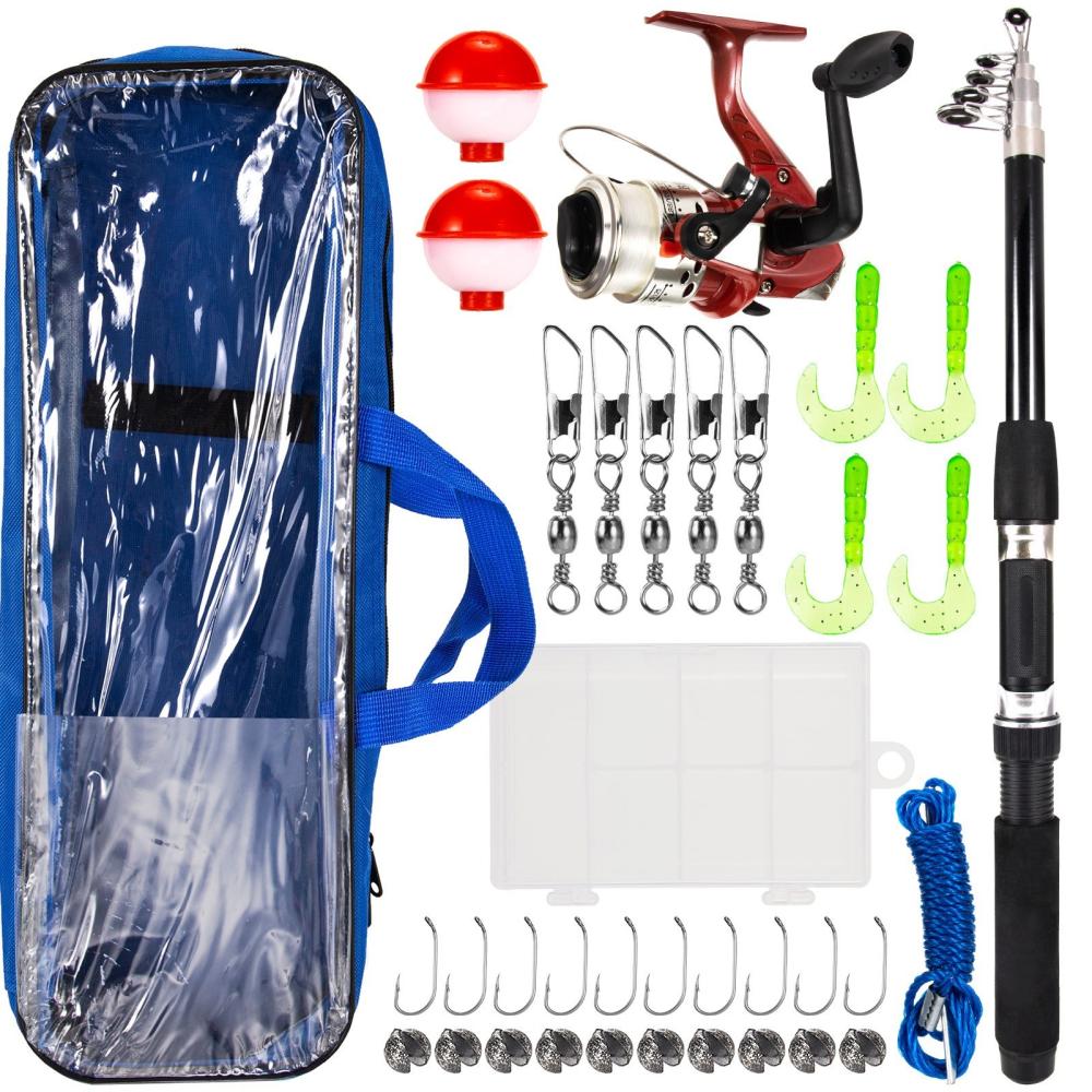 Fishing Rods |  Fishing Rod and Reel Combo with Carry Case 36pcs Fishing Tackle Set Telescopic Fishing Rod Pole Fishing Fishing Rods