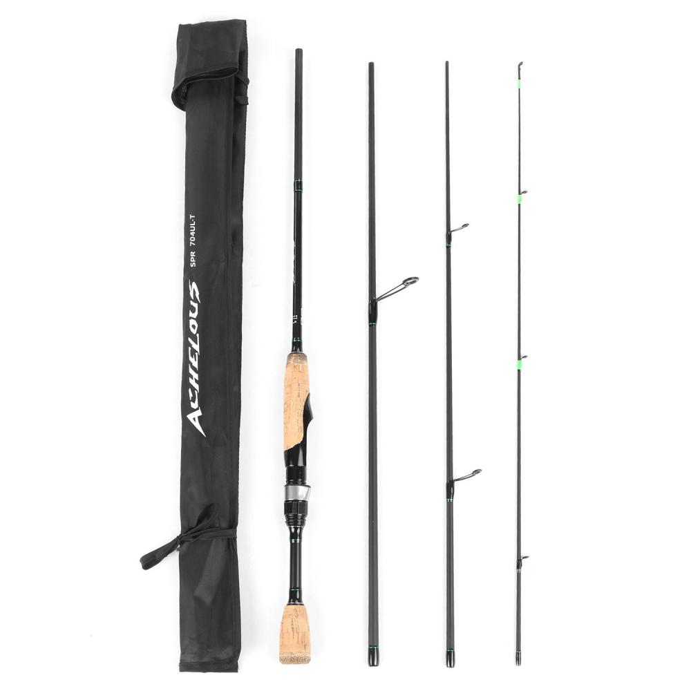 Fishing Rods |  Portable Travel Spinning Fishing Rod 6.8FT Lightweight Carbon Fiber 4 Pieces Fishing Pole Fishing Fishing Rods