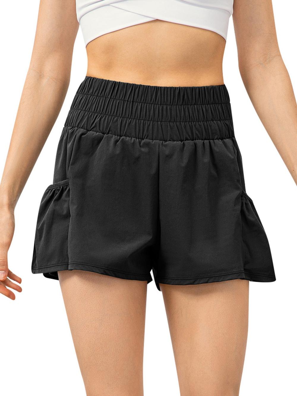 Fitness Wear |  2-in-1 Women Running Shorts with Pockets Sports Shorts Fitness Wear Fitness Wear