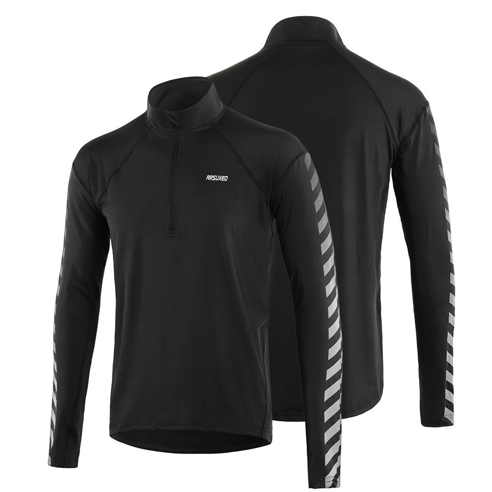 Fitness Wear |  Athletic Quick Dry Long Sleeve Pullover Shirt Fitness Wear Black