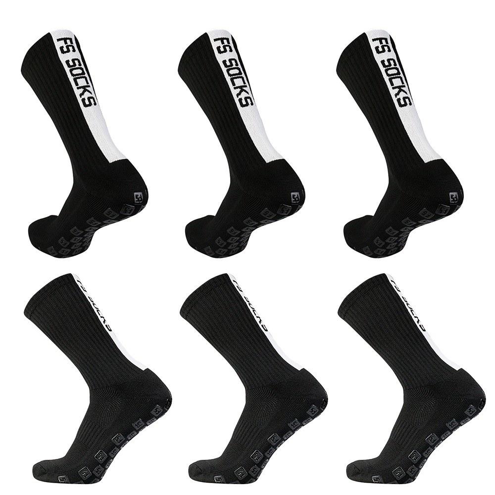 Football & Equipment |  3 Pairs Non Slip Sport Soccer Socks Anti Slip Football Grip Socks for Football Basketball Ball Games Football & Equipment