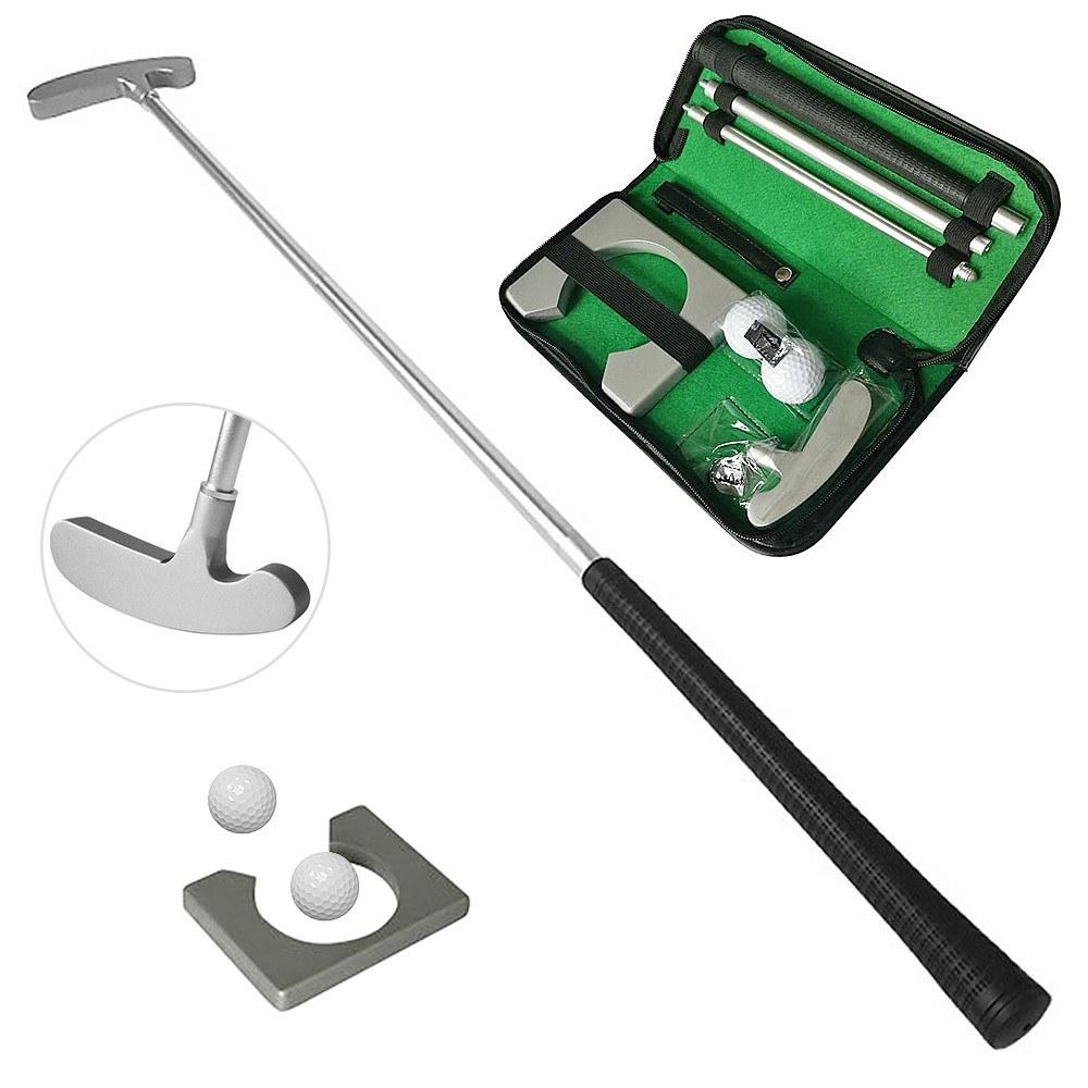 Golf & Equipment |  Golf Putting Set with Golf Putter 2 Golf Balls Golf Putting Cup for Travel Indoor   Golf Putting Practice Portable Golf Putter Kit Fits for Right Handed Ball Games Golf & Equipment