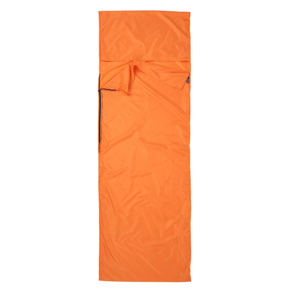 Hammock & Sleeping Bags |  TOMSHOO 75*210CM Outdoor Travel Camping Hiking Polyester Pongee Healthy Sleeping Bag Liner with Pillowcase Portable Lightweight Business Trip Hotel Camping & Hiking Blue / Orange / Khaki