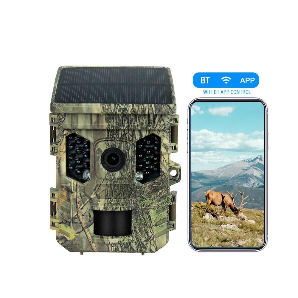 Hunting Cameras |  TFT 2.0 inch Display Solar Energy 1080P 16MP Night Vision IP66 Waterproof BT WiFi APP Infrared Hunting Camera Hunting Camouflage