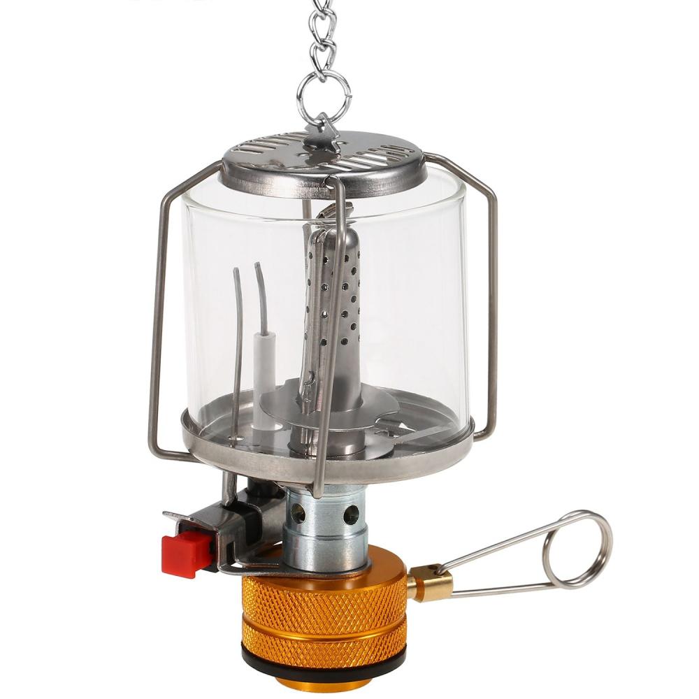 Lights & Lanterns |  Outdoor Portable Camping Gas Lantern Piezo Ignition Mini Gas Tent Lamp Light Camping & Hiking Lights & Lanterns