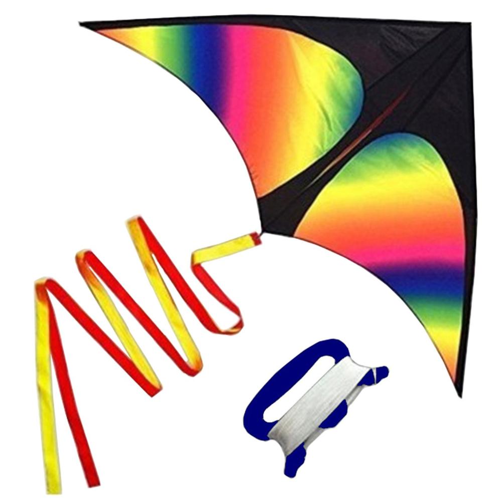 Others |  Colorful Delta Kite Easy to Fly Kite Single Line Beach Kite with 30m String Others Others