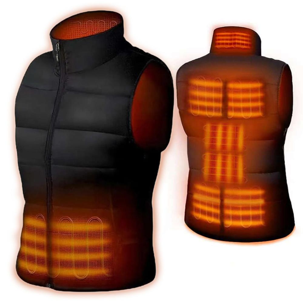 Others |  Heated Down Vest Electric Heated Vest Winter Heated Vest Lightweight Heated Vest for Men and Women Others Black