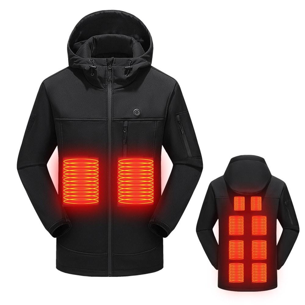 Others |  Outdoor USB Heating Jackets Warming Coat Winter Flexible Electric Thermal Clothing Fishing Hiking Warm Clothes Others Black/ Dark Green