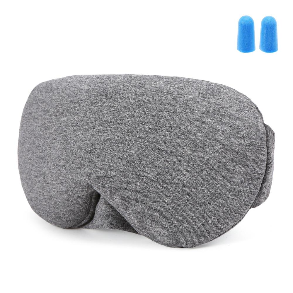 Others Travel Accessories |  Cotton Sleep Eye Mask Light Blocking Sleep Mask Soft Eye Blindfold Eye Shade Cover for Sleep Travel Others Travel Accessories Light Grey/Dark Grey