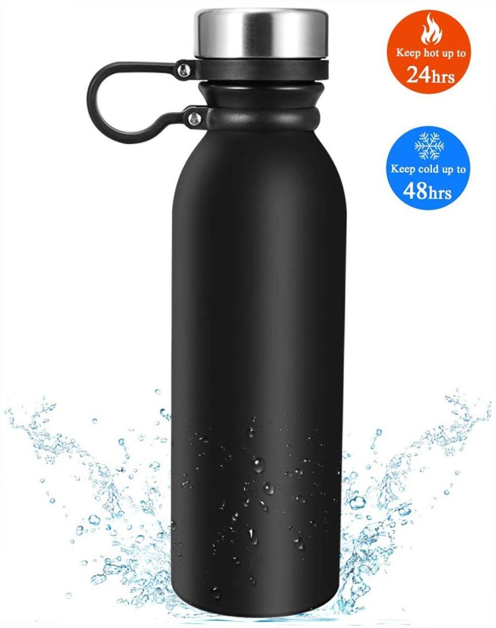 Others Travel Accessories |  Stainless Steel Vacuum Insulated Water Bottle 20 oz Others Travel Accessories Black