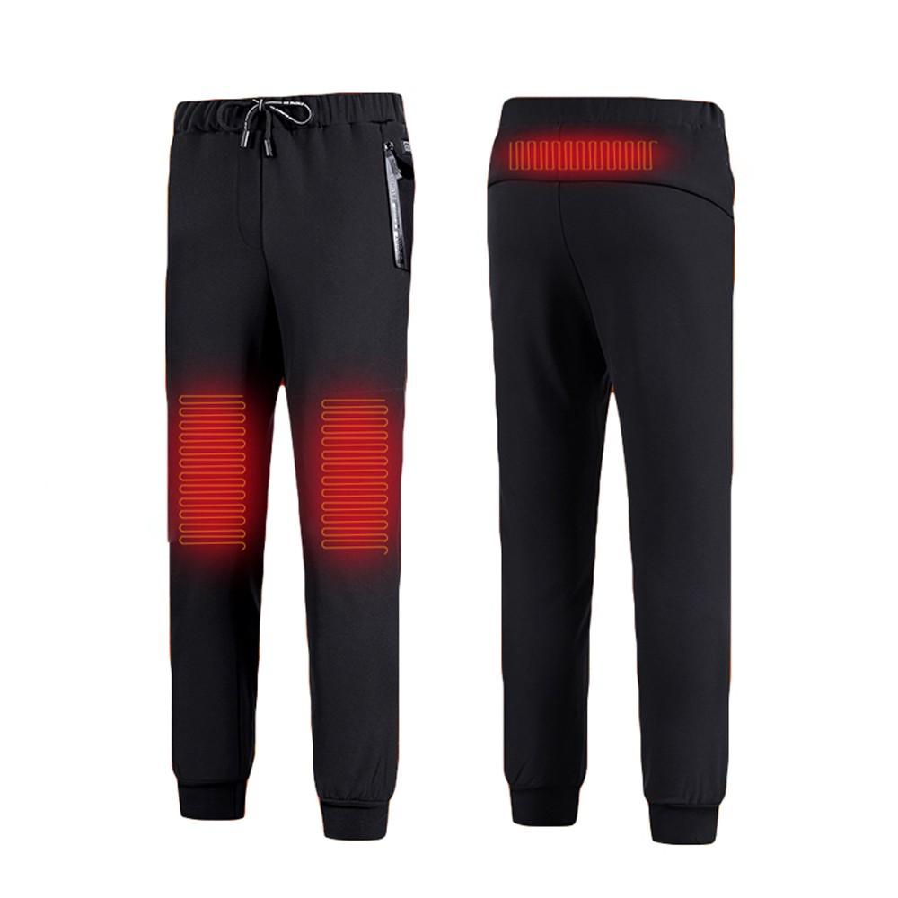 Others |  USB Electric Heated Trousers 3 Heating Zones Winter Warming Pants Temperature Adjustable Electric Thermal Clothing Outdoor Camping Fishing Hiking Heating Trousers Others Black